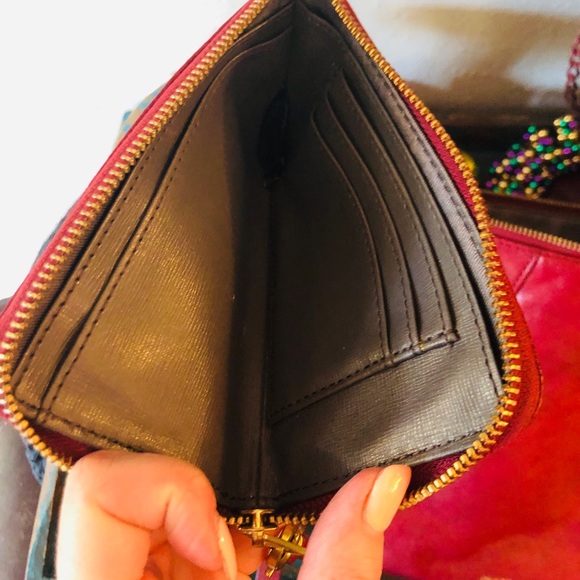 FOSSIL EUC Maroon Expandable Purse & Wallet - Picture 8 of 8